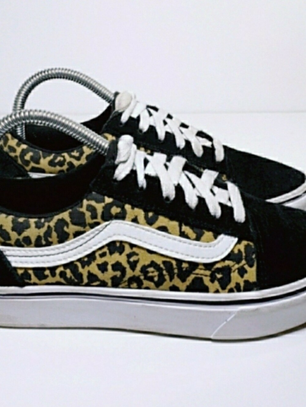 Vans Ol Skool Classic Canvas And Leather Skate Shoes Sneakers
